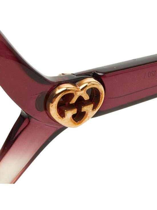 Gucci Bree Heart Sunglasses Gradient Lens S Purple Acetate Eyewear main image 5